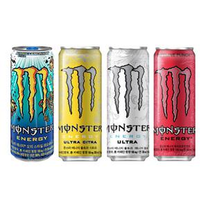 몬스터 355ml 레모네이드+시트라+울트라+파이프 6캔씩 총 24캔