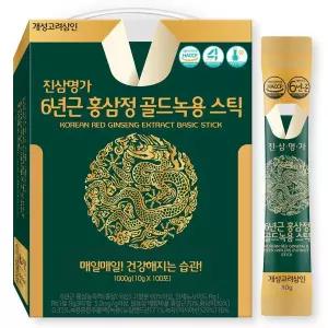 [개성고려삼인]진삼명가 6년근 홍삼정 녹용스틱 100포
