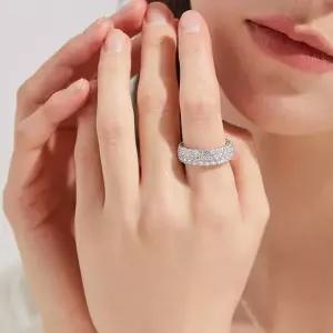 도로시 18k 트리플 랩 다이아몬드 이터니티 반지 12호 18호)
