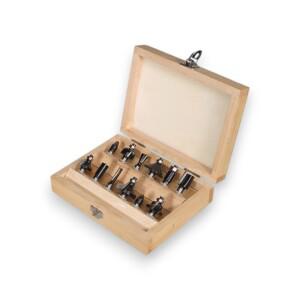 OKITO 트리머날 비트 세트 6mm 12pcs 목공 기리 드릴 홈파기