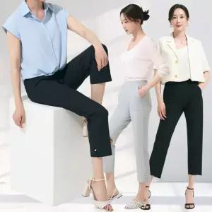 엄마옷 썸머 쿨 팬츠 3종 여름 밴딩 일자 바지 7부 8부 슬랙스 중년여성 마담 30대 40대 50대