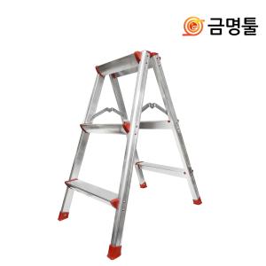 오키토 가정용 사다리 3단 알루미늄 재질 접이식 국산 미니 사다리