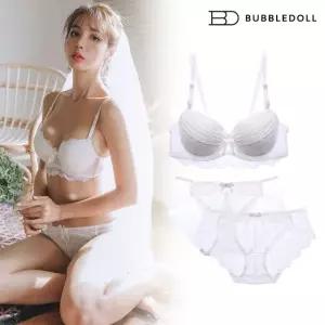 제시카 화이트 와이어 브라1+팬티2 속옷세트
