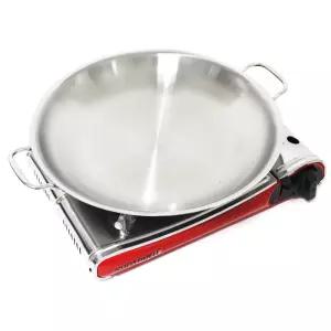 리빙아트 스텐 부대찌게 전골판 (34cm) 인덕션가능 냄비 전골냄비 곱창팬 업소용