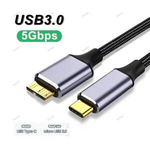 마이크로 B USB 3 0 타입 C 케이블 어댑터 커넥터 5Gbps 외장 하드 드라이브 디스크 c타입 드라이브용
