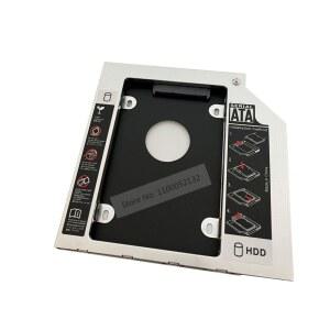알루미늄 하드 드라이브 HDD SSD 인클로저, 광학 캐디 브래킷 프레임 SATA, HP EliteBook 2530P 2540p 2560p 2570p 2740p