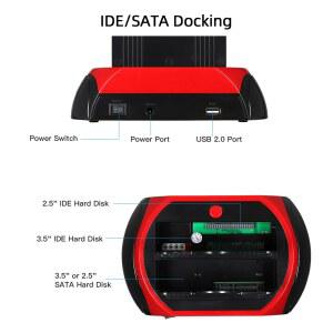 1 Hdd 도킹 스테이션 Usb 2 0 SATA IDE 외장형 하드 드라이브 리더 5 3 인치 디스크