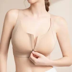 미미캐츠 초간편 1초 탈착 프론트 집업 여성 서포트 스포츠 집업 브라 BR-2239