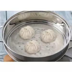 (24cm) 이딜리 실리콘 찜시트/패드/찜판/찜망/시트/찜기/면보/깔개/찜받침/만두/찜솥/깔판/찜매트/요리