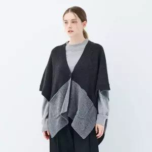 [UNIT](센텀시티점)캐시미어 3웨이 데이지 가디건 (UFKKCA452C-M/GREY)