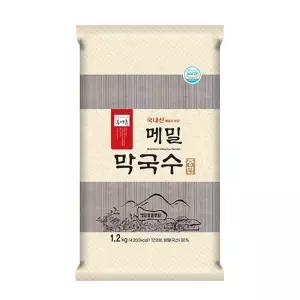 봉평촌 메밀 막국수 중면 1.2kg 국내산 메밀면