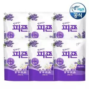피죤 섬유유연제 퍼플라벤더 2100ml 리필 x 6개
