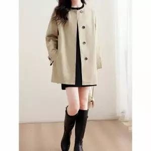 [하프클럽/에이시크]클래식미니멀 벨트 트렌치코트 C25CCT861