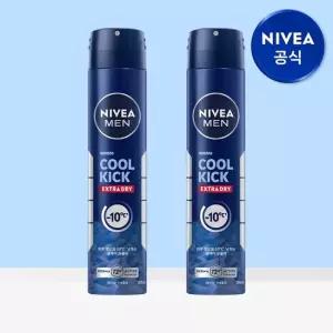 니베아 맨 데오드란트 스프레이 쿨 킥 200ml 2개