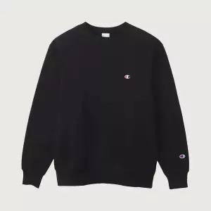 챔피온 C로고 레귤러핏 크루넥 스웨트셔츠 Black 187749