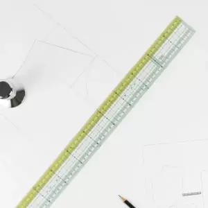 유니크 프리미엄 60cm 컬러 그레이딩자 CG-005
