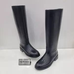 미셸by탠디 여성 3CM 깔끔 라인 슬림핏 소가죽 클래식 기모 내피 롱부츠 NX24508