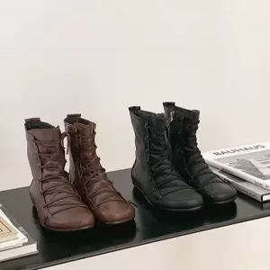 천연가죽 국내수제화 미들부츠 GIS-14258