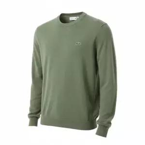 라코스테 ORGANIC COTTON CREW NECK SWEATER AH1985-BMY) 오가닉 코튼 크루넥 스웨터)