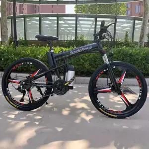 벤츠 전기 접이식 알루미늄 전기자전거 배터리 MTB 히든 산악자전거