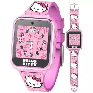 [미국수입정품] ACCUTIME Hello Kitty 아동용 스마트워치 - 10개의 시계 페이스, 카메라, 게임, 알람, 스텝