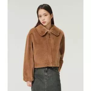 매장정품 리 LEE 우먼 페이크퍼 자켓 브라운 LE2403JK62BR 653419