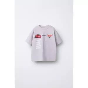 국내배송 ZARA 자라 아동 키즈 주니어 CARS 라이트닝 맥퀸 ⓒ DISNEY 프린트 티셔츠 라이트 제비꽃 5431592