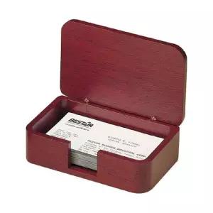 [알티피아]우드클럽 탁상용 명함통 1315WDM 111x73x39mm (1개입) 고급형 명함홀더