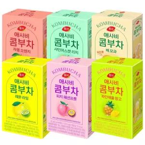동서 애사비 콤부차 총60T(레몬라임+피치패션프룻+파인애플망고+자몽오렌지+샤인머스캣리치+배모과)