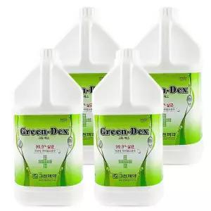 그린제약 대용량 x4통 다용도 살균소독제 그린덱스 4L