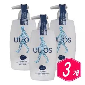 우르오스 스킨 워시 500ml x 3개 바디클렌져 남자 노인 바디 샤워 샴푸 클렌저