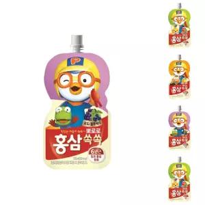뽀로로 홍삼쏙쏙 포도 100mlx20개/어린이/건강/음료/맛있는/과즙/발효/영양/보충/간식/쥬스/유치원/학교