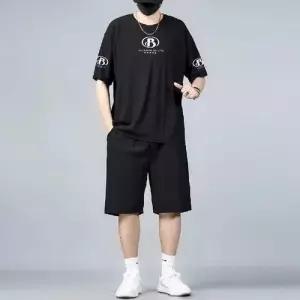 여름 남성 투피스 셋업 반팔세트 반팔 쿨링 트레이닝 세트 빅사이즈 살찌우고 뚱뚱한 상의 SPO마켓2