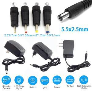 AC 100V-240V 1A 2A 3A DC 5V 8V 9V 12V 전원 공급 장치 어댑터 충전기 컨버터 3.5x1.35 4.0x1.7 5.5x2.1mm