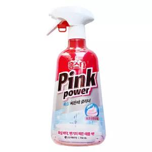 엘지 홈스타 핑크파워 욕실 찌든때 클리너 세정제 750ml 1개 화장실 물때