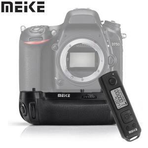2.4G 무선 타이밍 리모콘이 포함된 MB-D16과 같은 Nik D750 카메라용 Meike 수직 배터리 그립