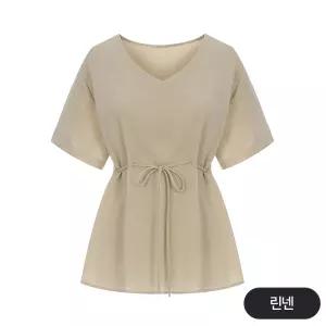 [페이지플린] 루즈핏스트랩린넨블라우스_P6BBL006C