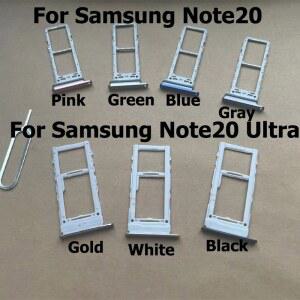 삼성 Galaxy Note20 Note 20 Ultra SD 카드 리더 슬롯 소켓 커넥터 듀얼 SIM 교체 용 트레이