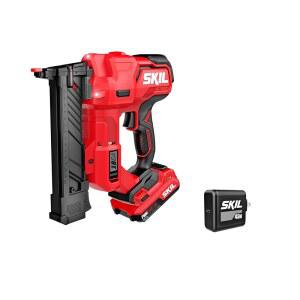 SKIL PWR CORE 20 브러시리스 20V 18Ga 1/4인치. 2.0Ah USBC 배터리 및 45W PD 충전기 포함 좁은 CROWN 스테이플러 키트 - SL1814B10