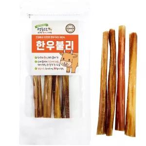멍도락 한우불리스틱 천연콜라겐 오래먹는껌 100 한우우신 강아지수제간식
