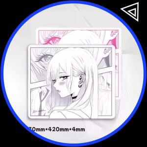 ATK 나나 미드 스무스 마우스패드 드림 뉴트럴 밸런스 패드 490x420x4mm 소프트 FPS PC 게이머 맞춤형 사무