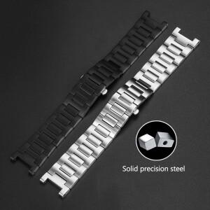 Cartier Pasha 스테인레스 스틸 시계 호환용 호환용   노치 정밀 20x12mm  밴드 호환 접이식 버클