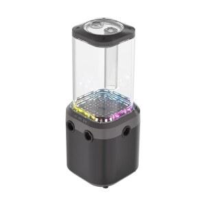CORSAIR iCUE 링크 XD6 RGB 엘리트 펌프 / 저수지 유닛 u2013 FlowDrive Max 펌프, 내장 온도 센서, 22개의 주소 지정 가능한 RGB LED, 440ml 투명 나일론 저수지 u2013 스텔스 그레이