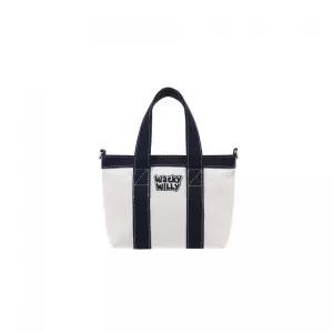 매장정품 와키윌리 WACKYWILLY WACKY WILLY 캔버스 미니 토트백 네이비 WA2601EC02NA 1520086