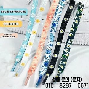 새로운 데이지 체리 로프 신발 끈 운동화 용 꽃 스트랩 스포츠 AF1/AJ1 액세서리 고무 밴드