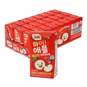 돌 Dole 하이 애플 주스 120ml x 24팩 1박스 사과쥬스