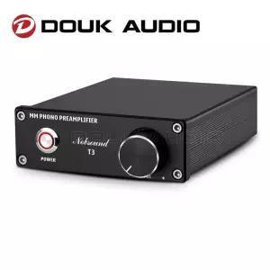 Douk Audio T3 HiFi MM RIAA 축음기 프리 홈 레코드 플레이어 포노 스테 턴테이블 볼륨 조절