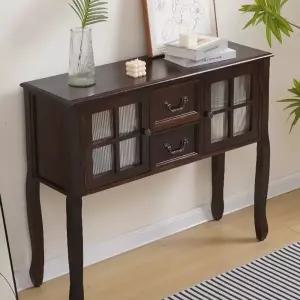 엔틱콘솔 diy 화장대 레트로 소형 상품 원목 수납장 복도장