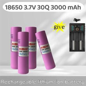 INR18650 30Q 3.7V 3.0Ah 충전식 배터리(USB 충전기 포함) 장난감 도구 손전등 배터리 등