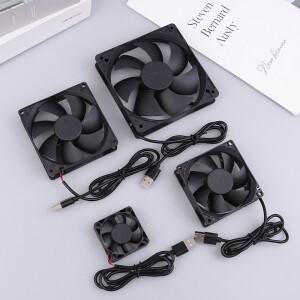 5V 브러시리스 쿨링 팬 USB 라우터 팬 컴퓨터 케이스 TV 박스 쿨링 케이스 50mm 80mm 90mm 120mm PC DIY 쿨